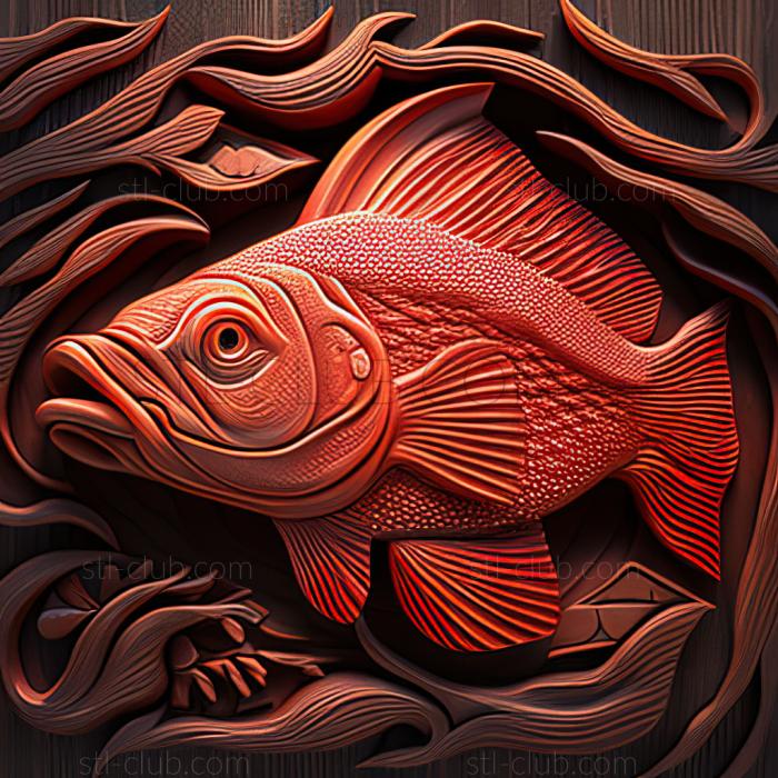 3D model st Erythrosonus fish (STL)